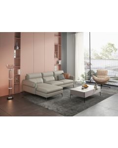 MINIMORE MODERN L SHAPE LEATHER SOFA