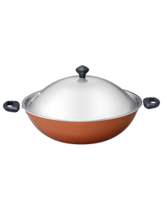 MEYER 40CM CHINESE WOK W/LID WOK-16484