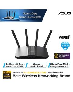 ASUS BE3600 WIFI-7 DUAL BAND ROUTER RT-BE58U