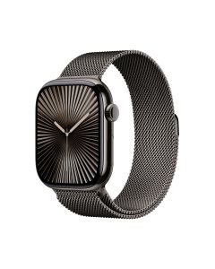 APPLE WATCH SERIES 10 GPS + CELLULAR 46MM SLATE TITANIUM CASE WITH SLATE MILANESE LOOP - M/L MWYW3ZP/A