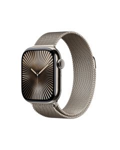 APPLE WATCH SERIES 10 GPS + CELLULAR 42MM NATURAL TITANIUM CASE WITH NATURAL MILANESE LOOP MWXF3ZP/A