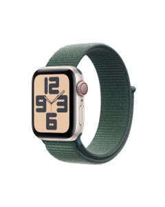 APPLE WATCH SE GPS + CELLULAR 40MM STARLIGHT ALUMINIUM CASE WITH LAKE GREEN SPORT LOOP MXGH3ZP/A