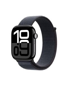 APPLE WATCH SERIES 10 GPS + CELLULAR 46MM JET BLACK ALUMINIUM CASE WITH INK SPORT LOOP MWY53ZP/A