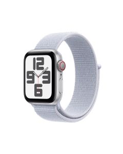 APPLE WATCH SE GPS + CELLULAR 40MM SILVER ALUMINIUM CASE WITH BLUE CLOUD SPORT LOOP MXGE3ZP/A