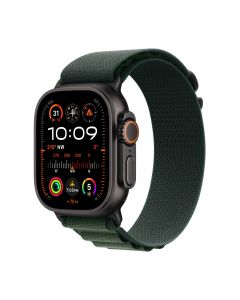 APPLE WATCH ULTRA 2 GPS + CELLULAR 49MM BLACK TITANIUM CASE WITH DARK GREEN ALPINE LOOP - MEDIUM MX4R3ZP/A