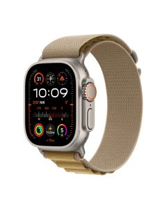 APPLE WATCH ULTRA 2 GPS + CELLULAR 49MM NATURAL TITANIUM CASE WITH TAN ALPINE LOOP - SMALL MX4E3ZP/A