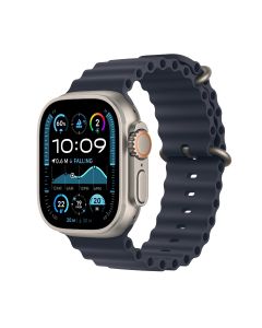 APPLE WATCH ULTRA 2 GPS + CELLULAR 49MM NATURAL TITANIUM CASE WITH NAVY OCEAN BAND MX4D3ZP/A