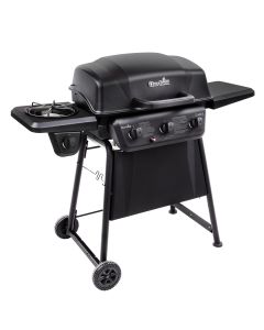 CHAR-BROIL CLASSIC 3-BURNER GAS BBQ GRILL WITH SIDE BURNER WITH GRILL COVER SL-CB30317 + SL-CB7101