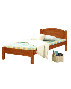 SOLID WOODEN BEDFRAME SINGLE F-2113N-S-CHERRY