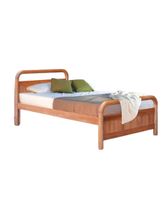 SOLID WOODEN BEDFRAME S/SINGLE F-19 SBN-SS-CHERRY