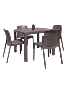 4-PERSON OUTDOOR DINING SET DM-XX084DW + DM-XX006DW