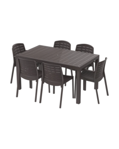 6-PERSON OUTDOOR DINING SET DM-XX085DW  +  GD051DW