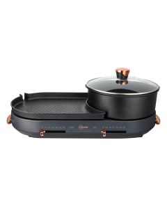 MAYER HOTPOT W/GRILL 3.5L MMHPG5-GY