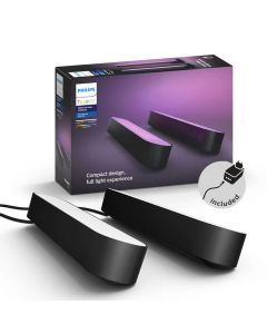 PHILIPS HUE PLAY BAR LIGHTS DUO PACK BLACK 915005733901