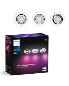 PHILIPS HUE GU10 CENTURA RECESSED SPOTLIGHT WHITE COLOR AMBIANCE 3 X 4.2W (1200 LM) 929003809701