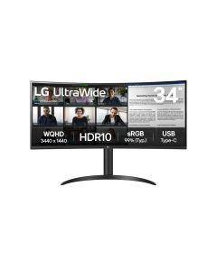 LG 34" ULTRAWIDE WQHD CURVED MONITOR  34WR55QK-B